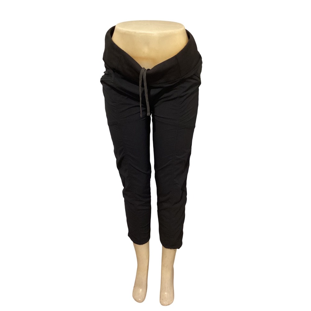 Prana Halle Straight Leg Hiking Pants Black Womens Size Medium‎ Short Inseam